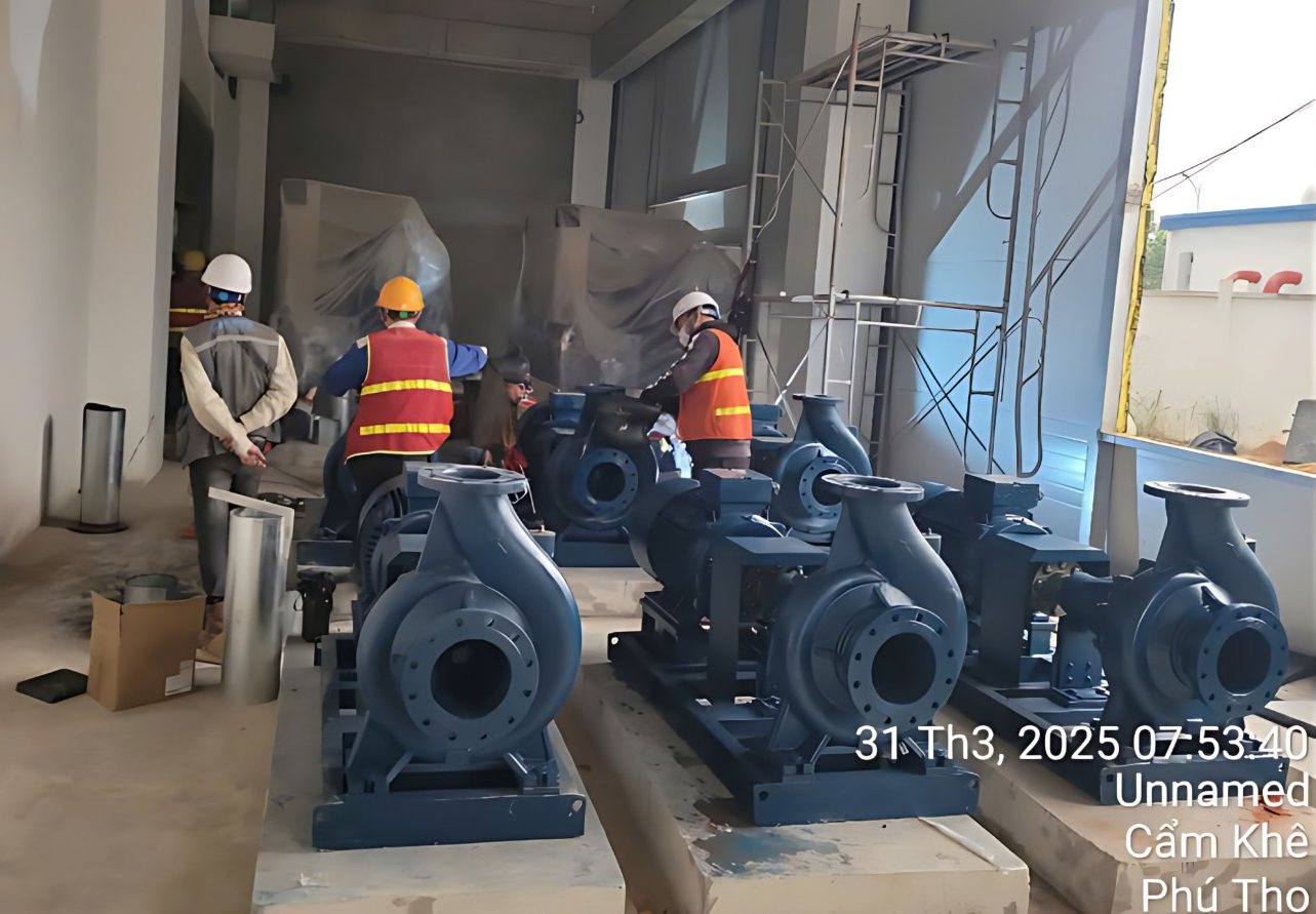 Nhà máy Dongfang Kemai – Bơm PCCC · Cấp nước · Tuần hoàn